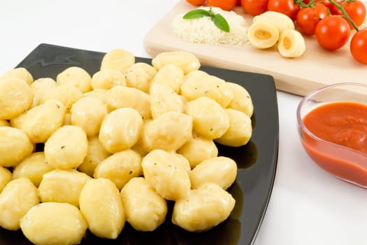 potato gnocchi with tomato sauce