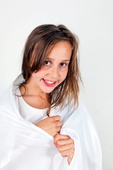 portrait of cute young teenage girl