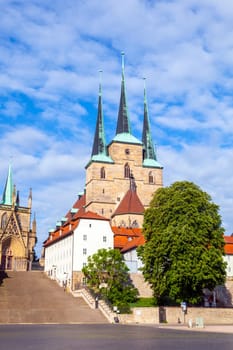 Dom hill of Erfurt Germany