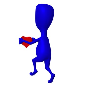One 3d puppet is going share its heart