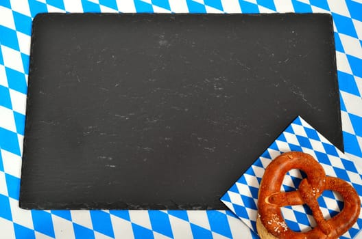 Bavarian Pattern Blue White Background Oktoberfest