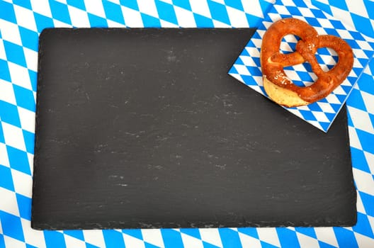 Bavarian Pattern Blue White Background Oktoberfest
