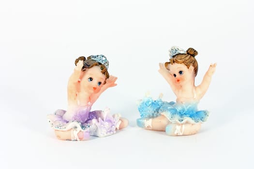 Two little ballerinas, little ceramic decoration
