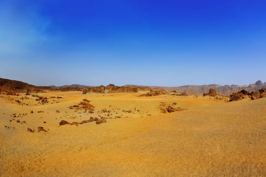 Minas de San Jose in Teide National Park at Tenerife Canary Islands
