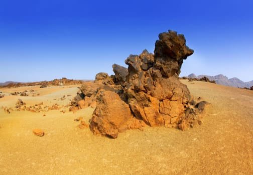 Minas de San Jose in Teide National Park at Tenerife Canary Islands