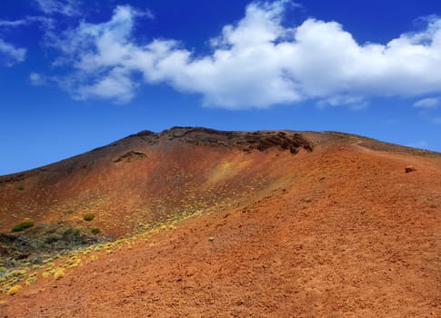 Canary islands in Tenerife Teide National Park Montana Mostaza mountain