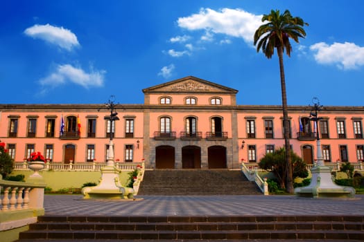 Ayuntamiento square in La Orotava Tenerife at Canary Islands