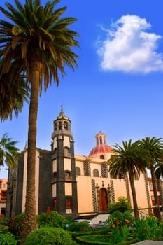 La Orotava Concepcion church red dome in Tenerife Canary Islands