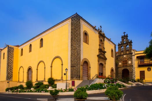 La Orotava San Agustin church in Tenerife at Canary Islands