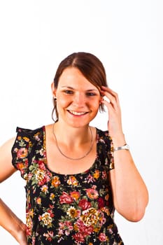 smiling smart attractive woman