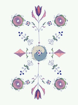 Tulip design, hand drawn sketch