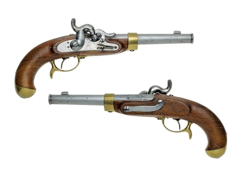 antique Prussian percussion pistol
