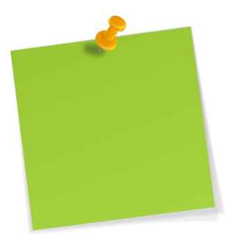 Sticky notes with pin