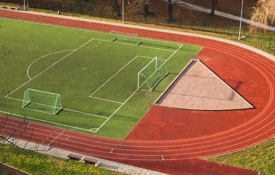 top view of the stadium