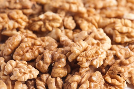 walnut kernel, Close up