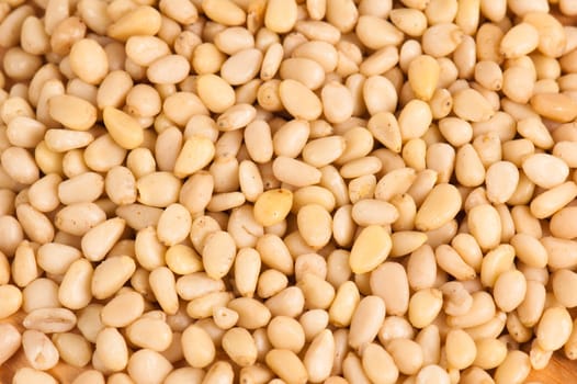 pine nuts background,  Close up