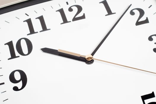 Office clock a close up