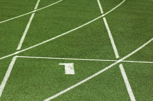 running track at the stadium