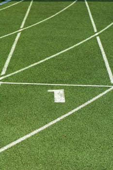 running track at the stadium
