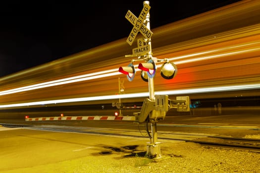 train passes the crossing at Route 66