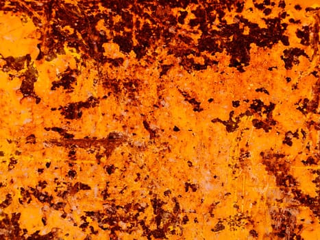 Orange rusty steel background