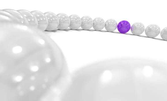3D Ball Purple Focus 1