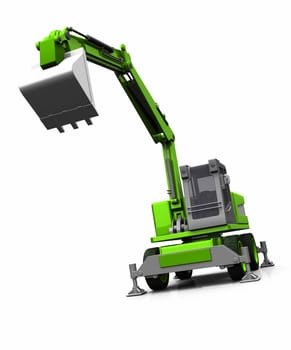 The green shovel excavator 05
