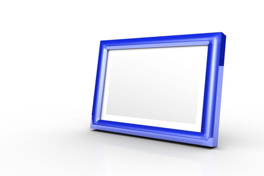 3D - Blue Picture Frame