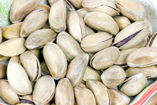 A heap of savory pistachio background texture