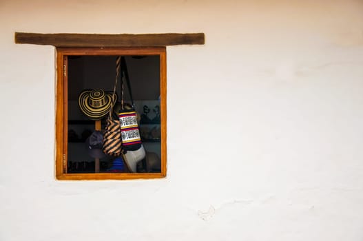 Souvenirs in a shop in Barichara, Colombia