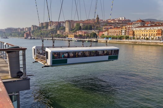 Birdge of Bizkaia, Portugalete, Bizkaia, Spain World Patrimony.