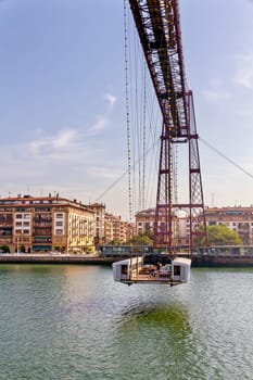 Birdge of Bizkaia, Portugalete, Bizkaia, Spain World Patrimony.