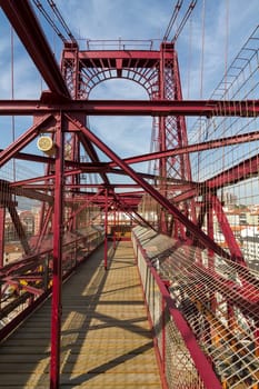 Birdge of Bizkaia, Portugalete, Bizkaia, Spain World Patrimony.
