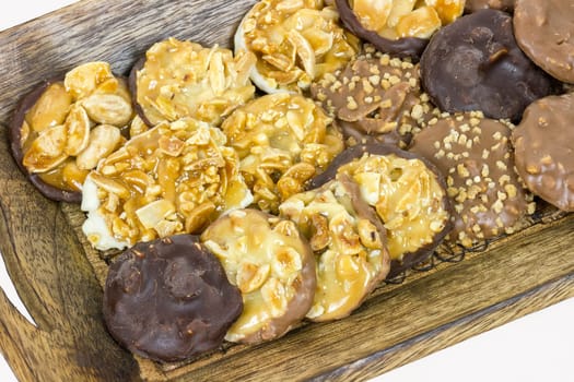 chocolate hazelnut almond, sugared mediterranean food dessert