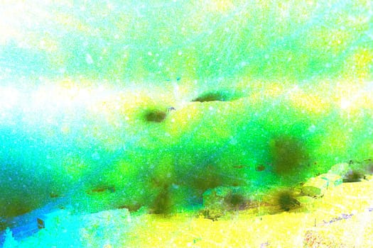 Texture of a green leaf as background