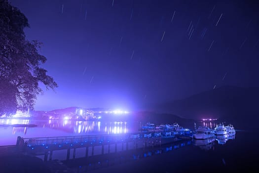 A view of the famous Sun Moon Lake in Taiwan