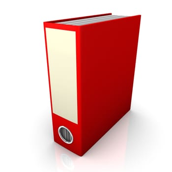 A batch of colored folders on white background.