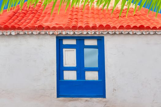 Santa Cruz de La Palma colonial street house facades in canary Islands