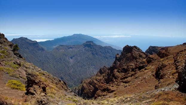 Caldera de Taburiente in Roque Muchachos at La Palma Canary Island