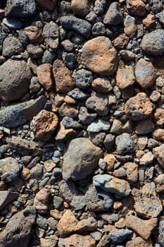 Lava stone volcanic texture detail from La Palma at Canary Islands