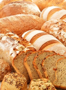 Composition with bread and rolls