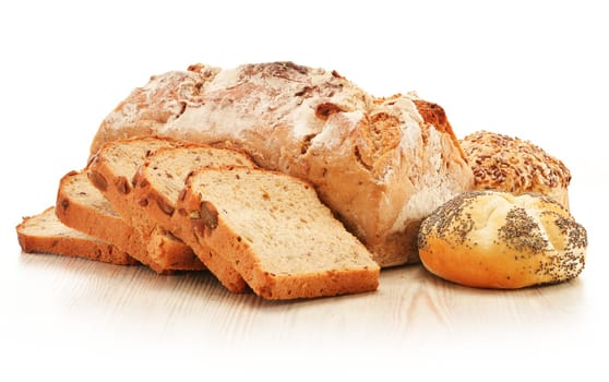 Composition with bread and rolls