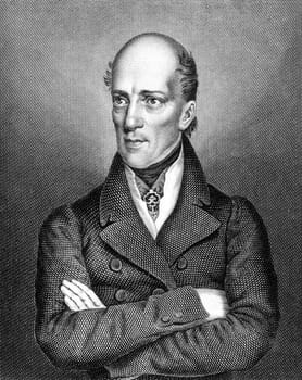 Archduke John of Austria (1782-1859) on engraving from 1859. Austrian field marshal and German Imperial regent. Engraved by Tr.Kuhner and published in Meyers Konversations-Lexikon, Germany,1859.