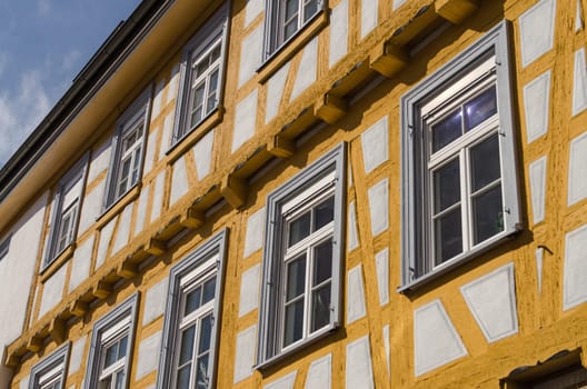 Old house with yellow half-timbering