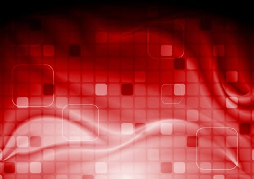 Red technical background. Vector illustration eps 10