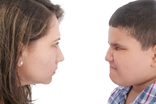 Conflict with mother and son