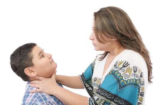 family quarrel, mother and son