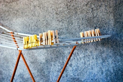 Clothespin on the stand
