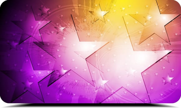 Abstract colourful background with stars. Vector eps 10