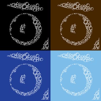 Bubbles, foam texture. This illustration can be used for your design
